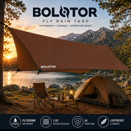 BOLOTOR Fly Rain Tarp    11' x 9' Waterproof Adventure Shelter